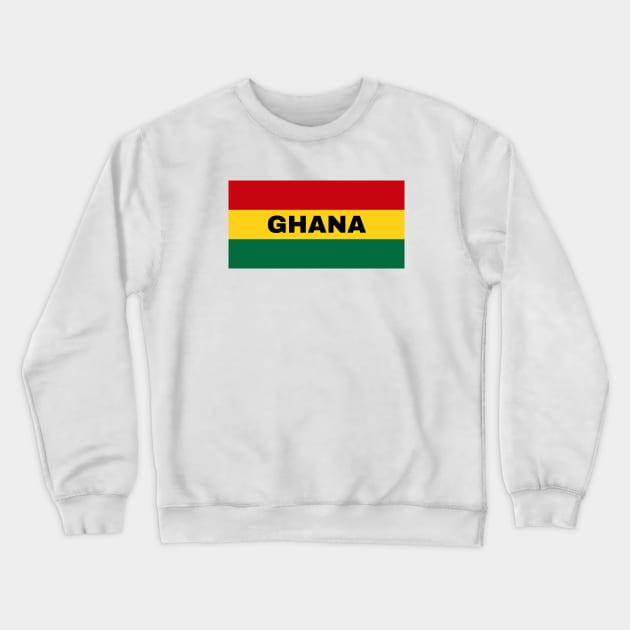 Ghana Flag Colors Crewneck Sweatshirt by aybe7elf